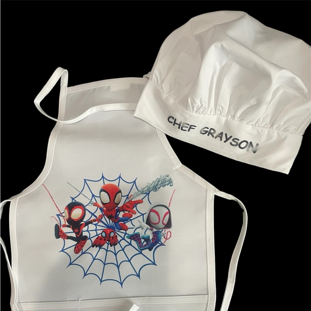 Customizable Child’s chef hat and apron